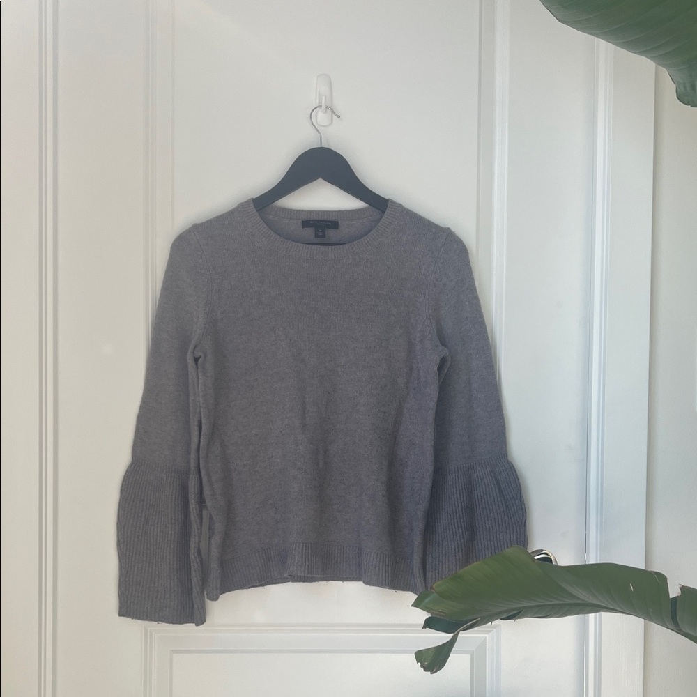 Ann Taylor Light Gray Knit Sweater